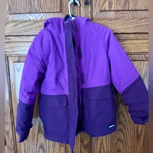 Purple lands end girls winter coat. Size 5/6